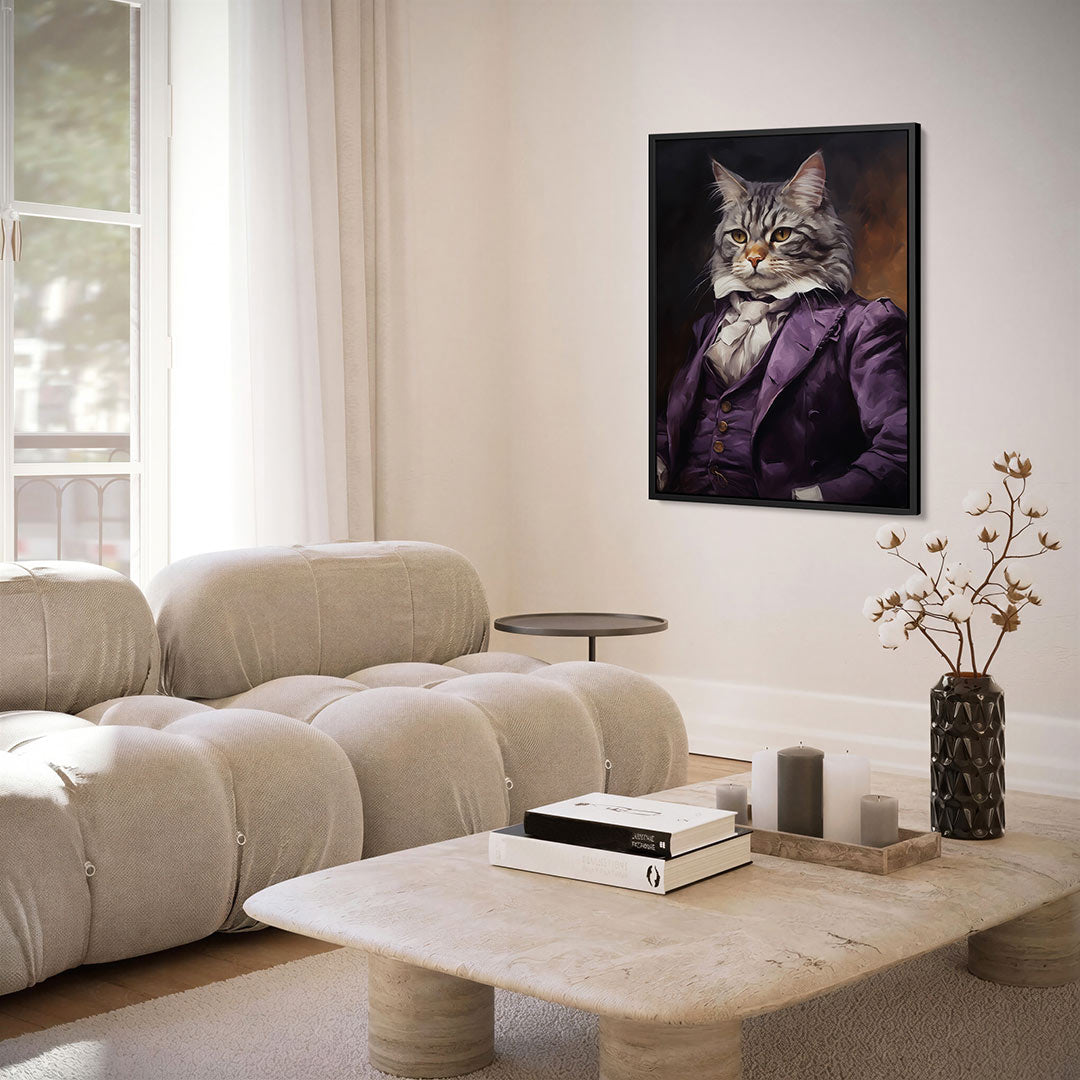 Kat portret Kunstwerk