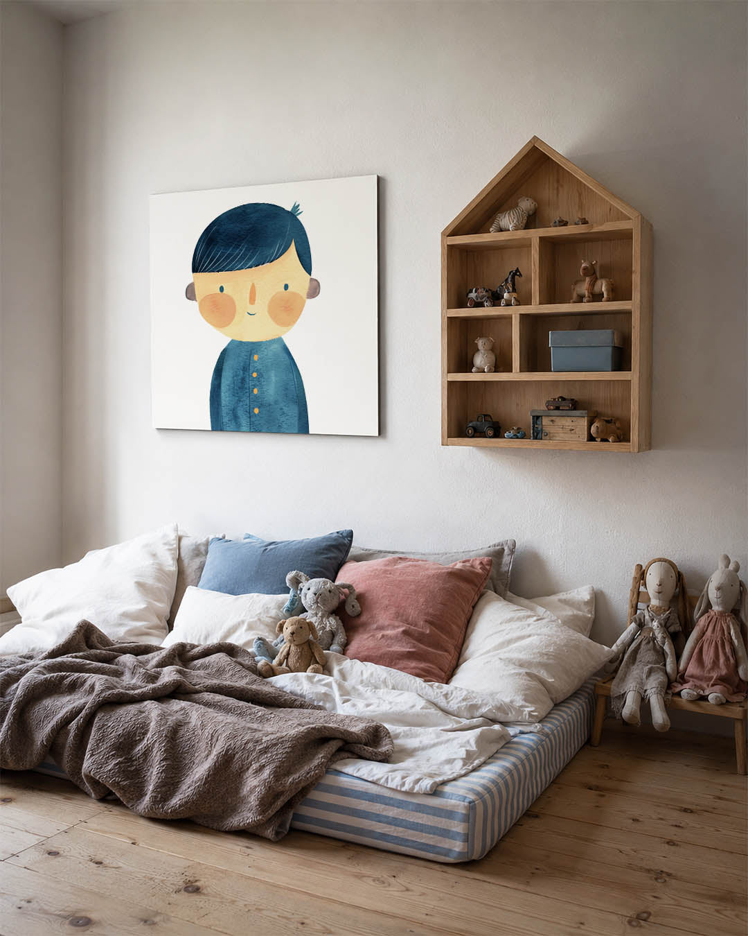 Vrolijke illustratie Kunstwerk