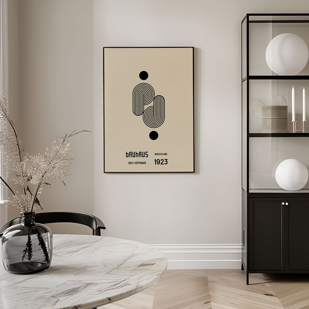 Lijnen en cirkelvormen Poster