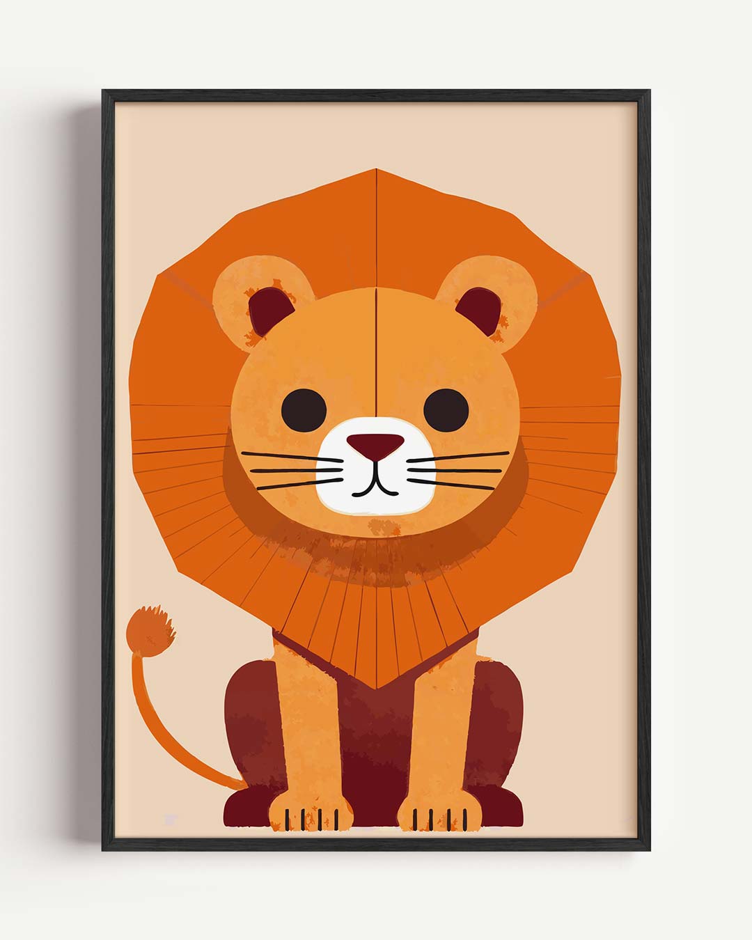 Schattige Leeuwenposter-WallArtistic