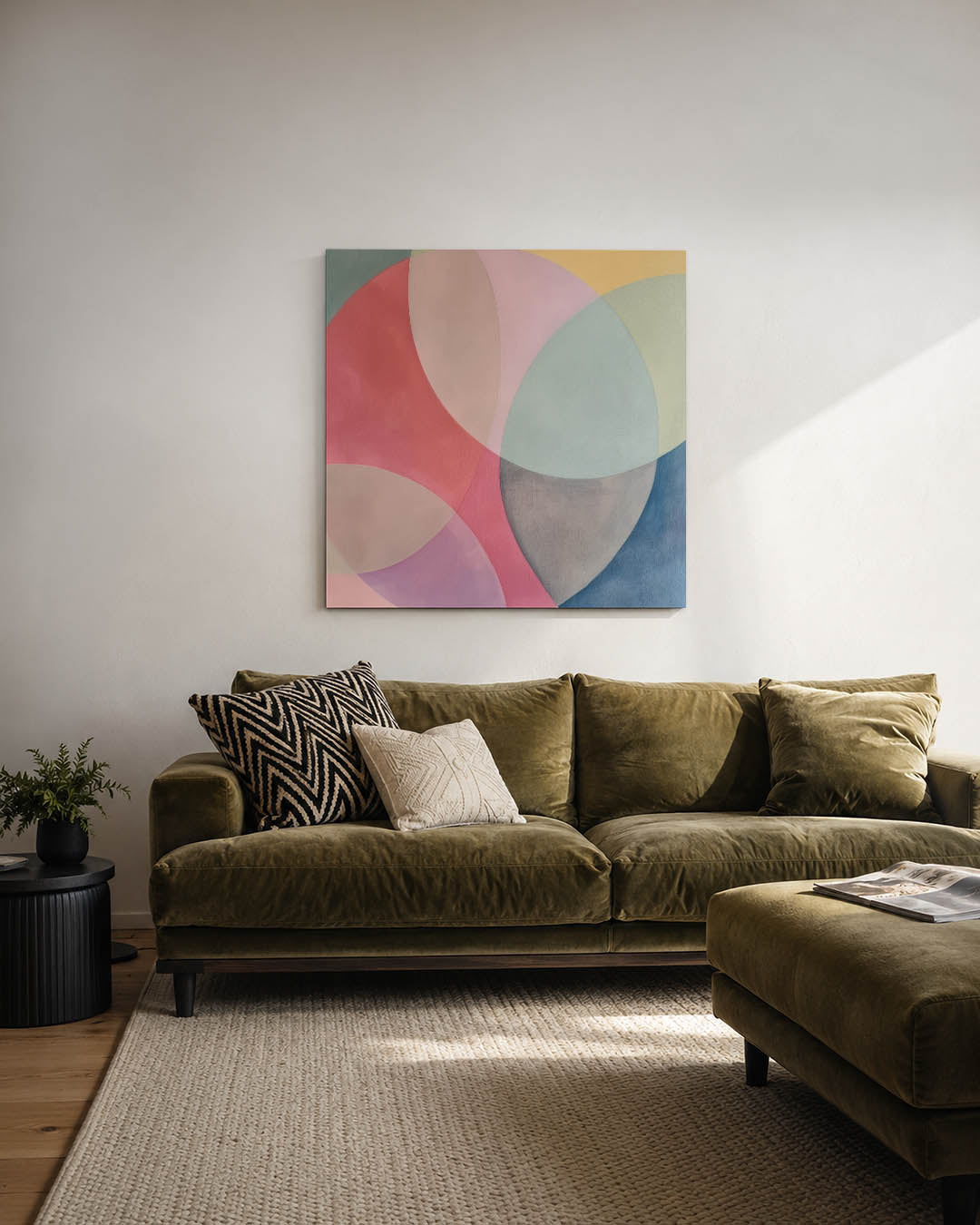 Kleurrijke vormen Kunstwerk