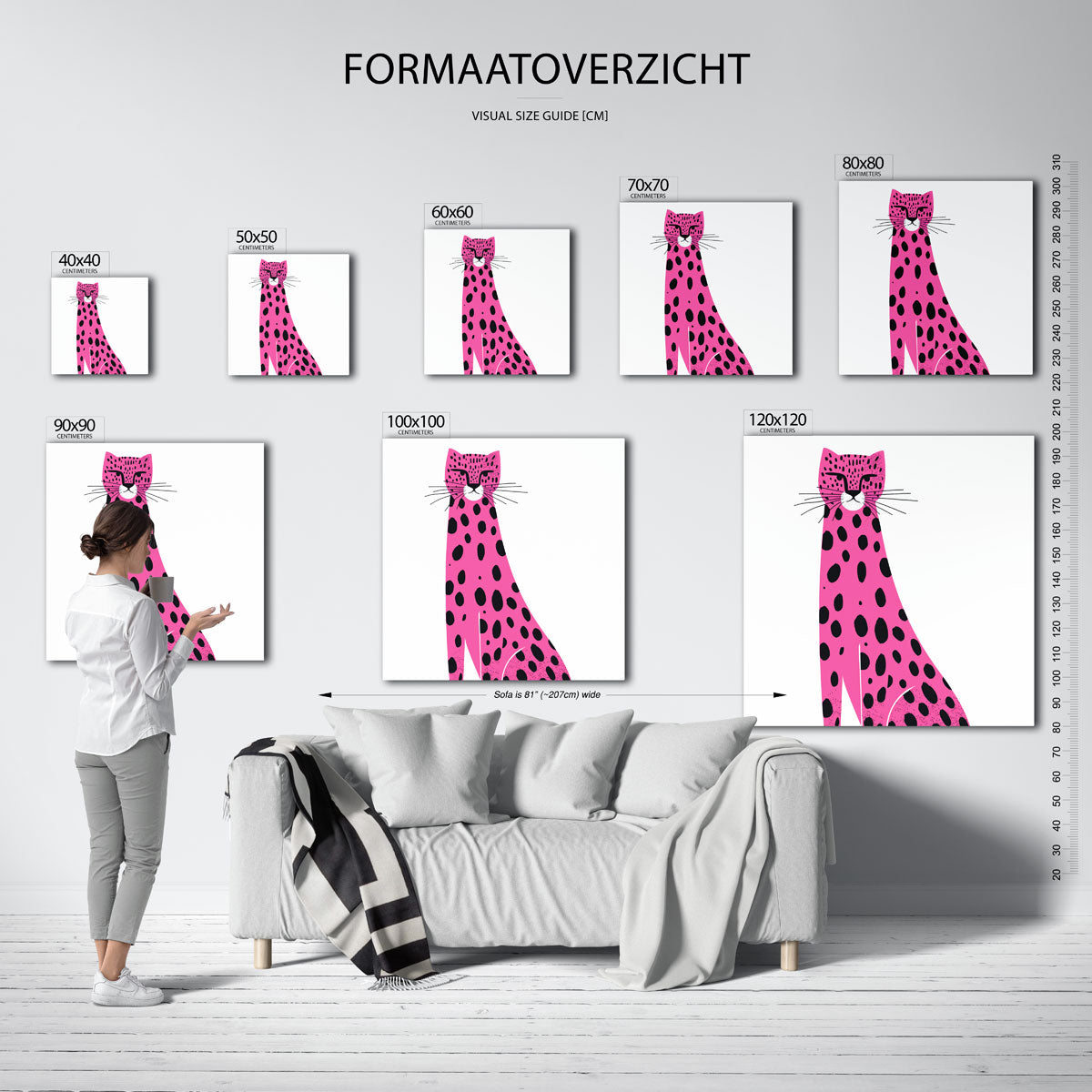 Roze luipaard Poster