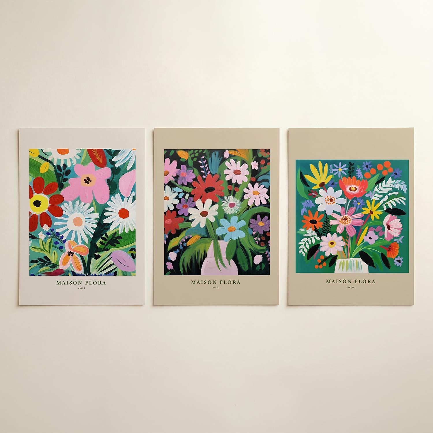 Bloemrijke kleurenpracht Posterset