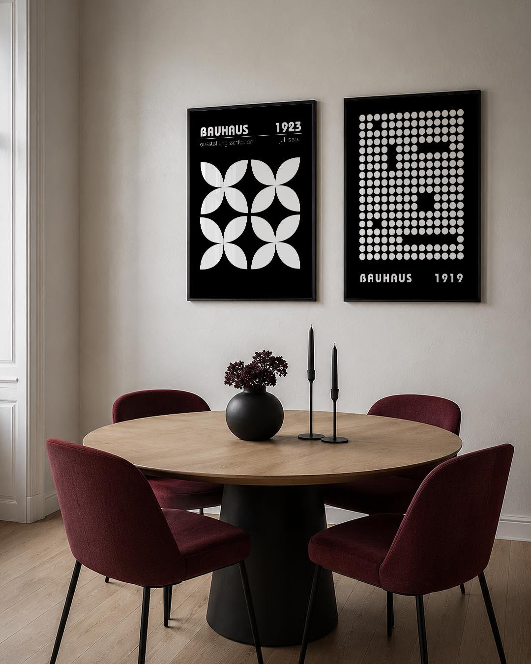 Vorm en contrast Posterset