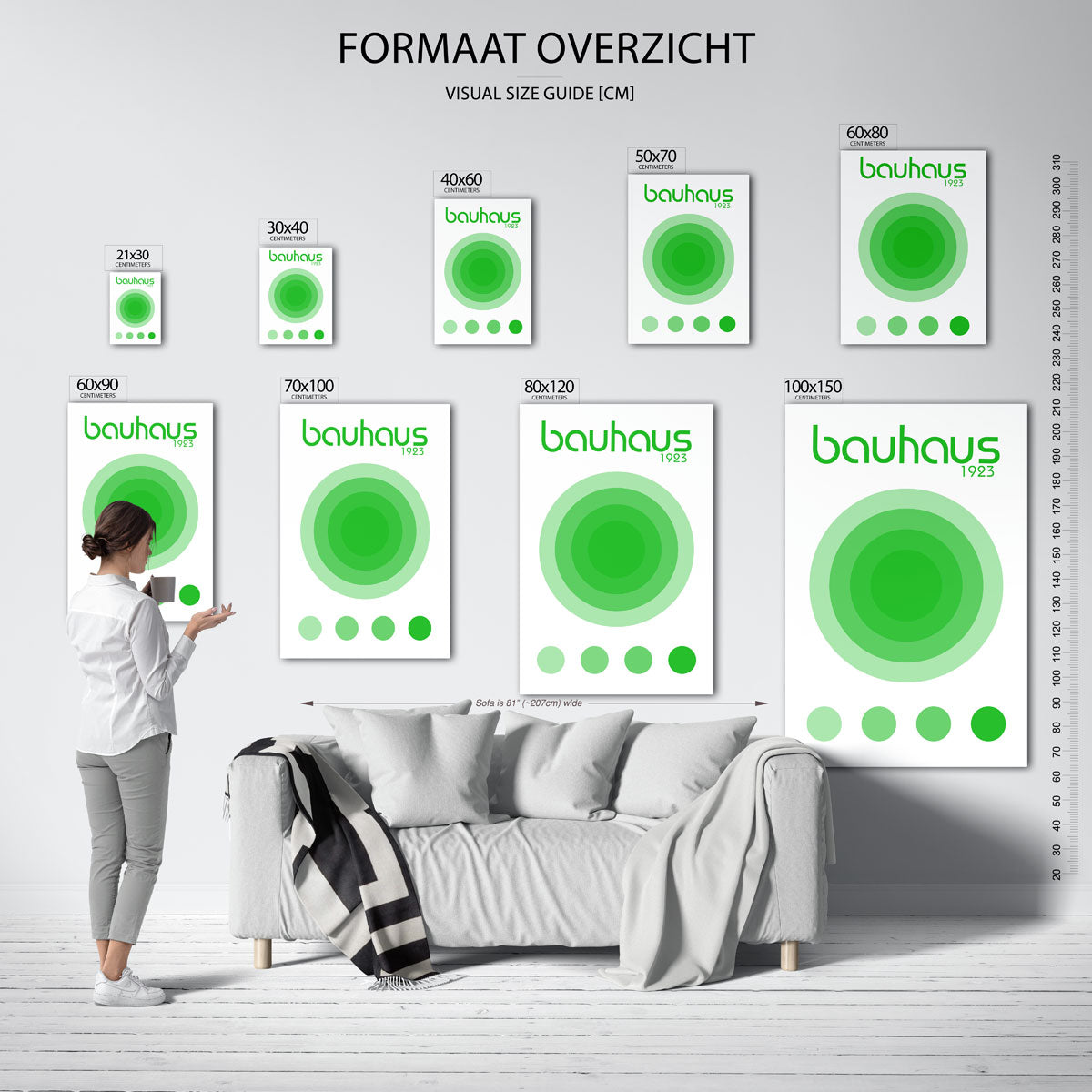 Cirkelvormen en kleur Poster