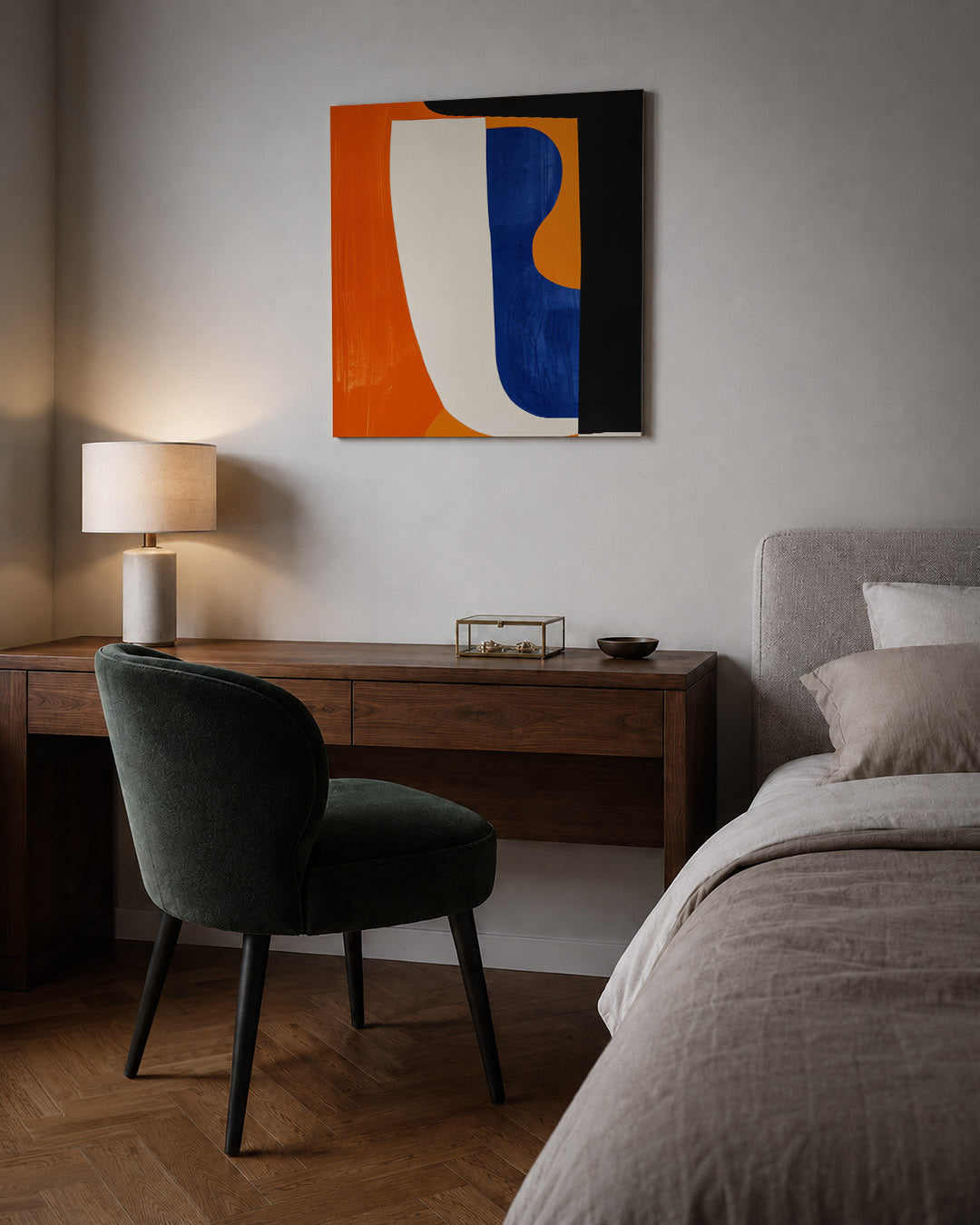 Vormenspel in kleur Kunstwerk