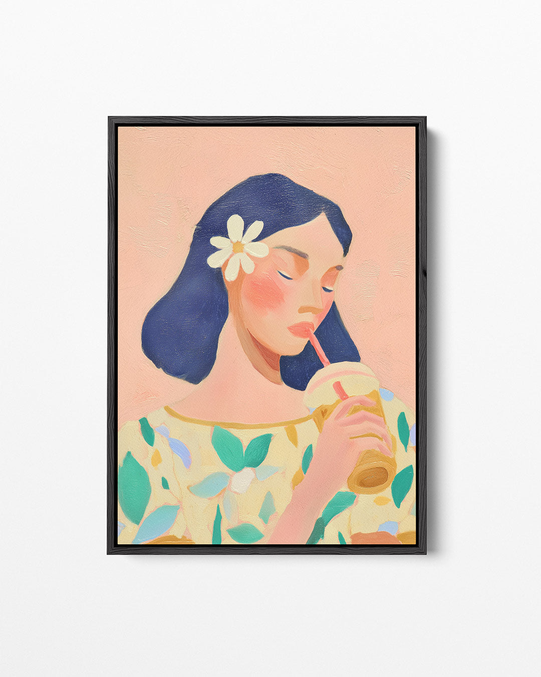 Dromerige vrouw Kunstwerk