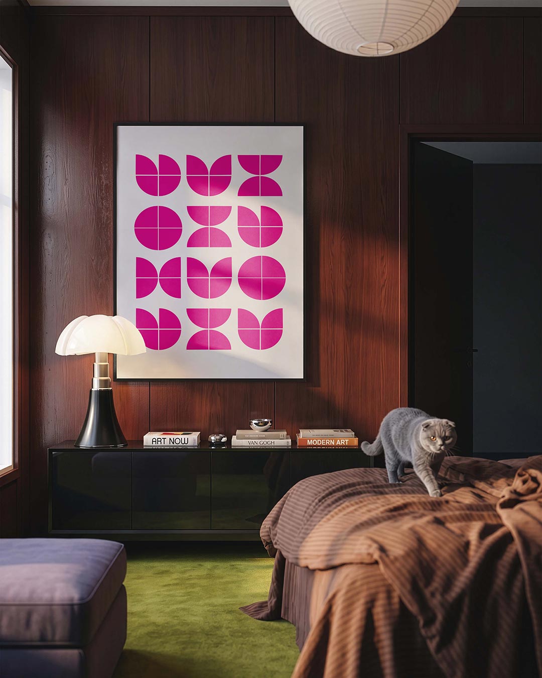 Vormritme en kleur Poster