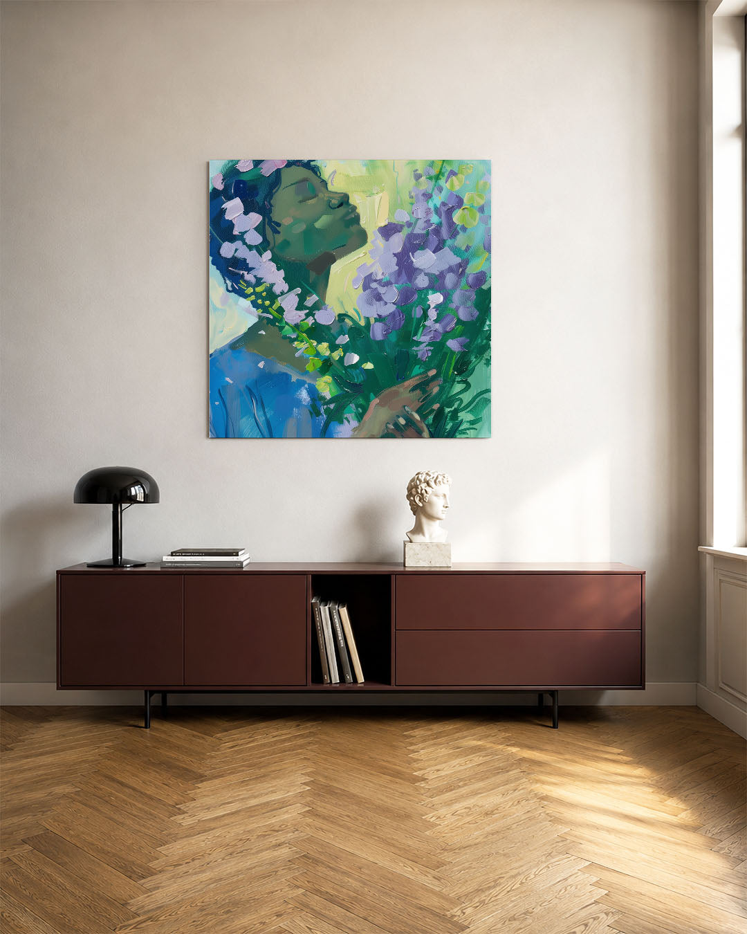 Dromerige bloemen Kunstwerk