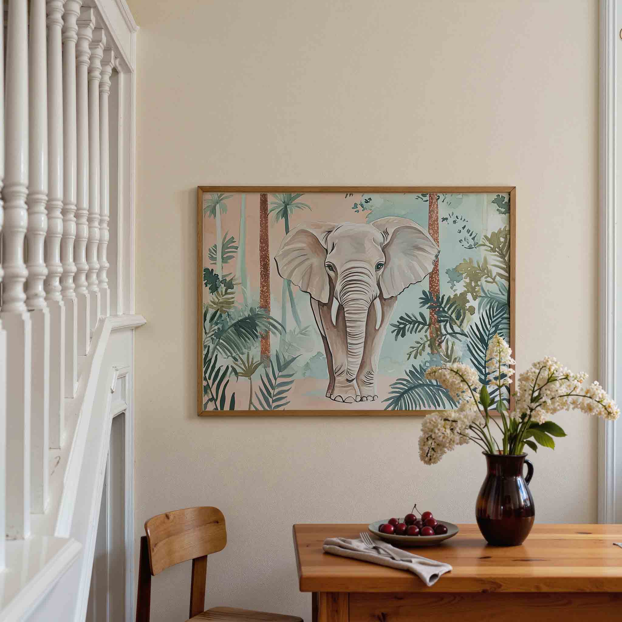 Olifant in jungle Poster