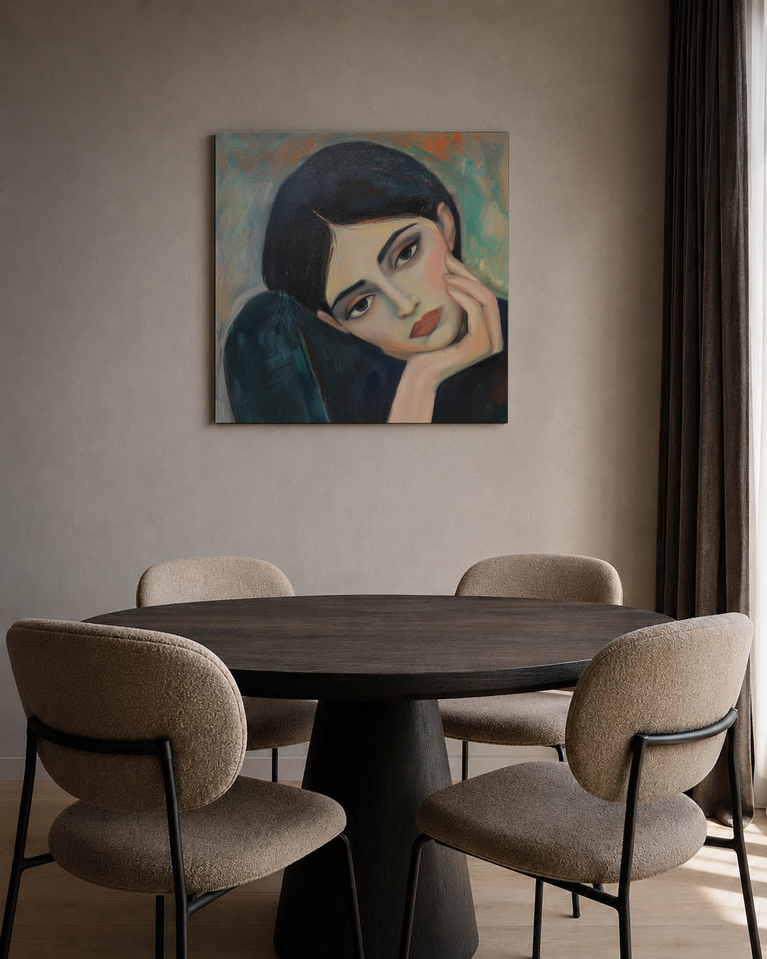 Dromerige blik Kunstwerk