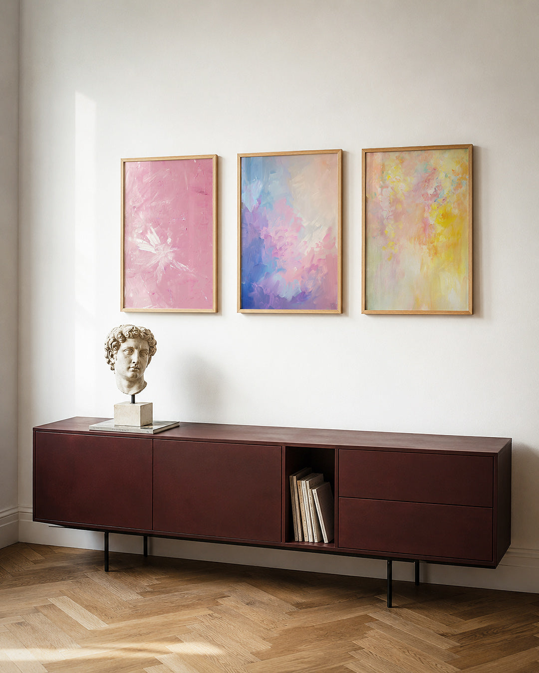 Roze vegen Posterset