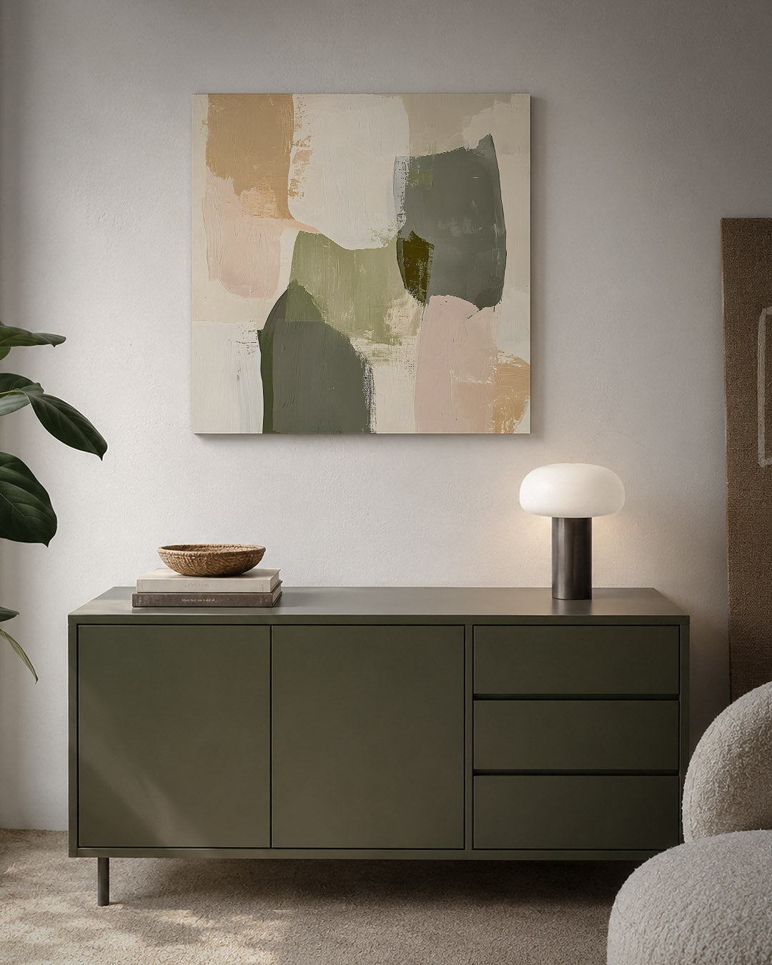Organische vormen compositie Kunstwerk