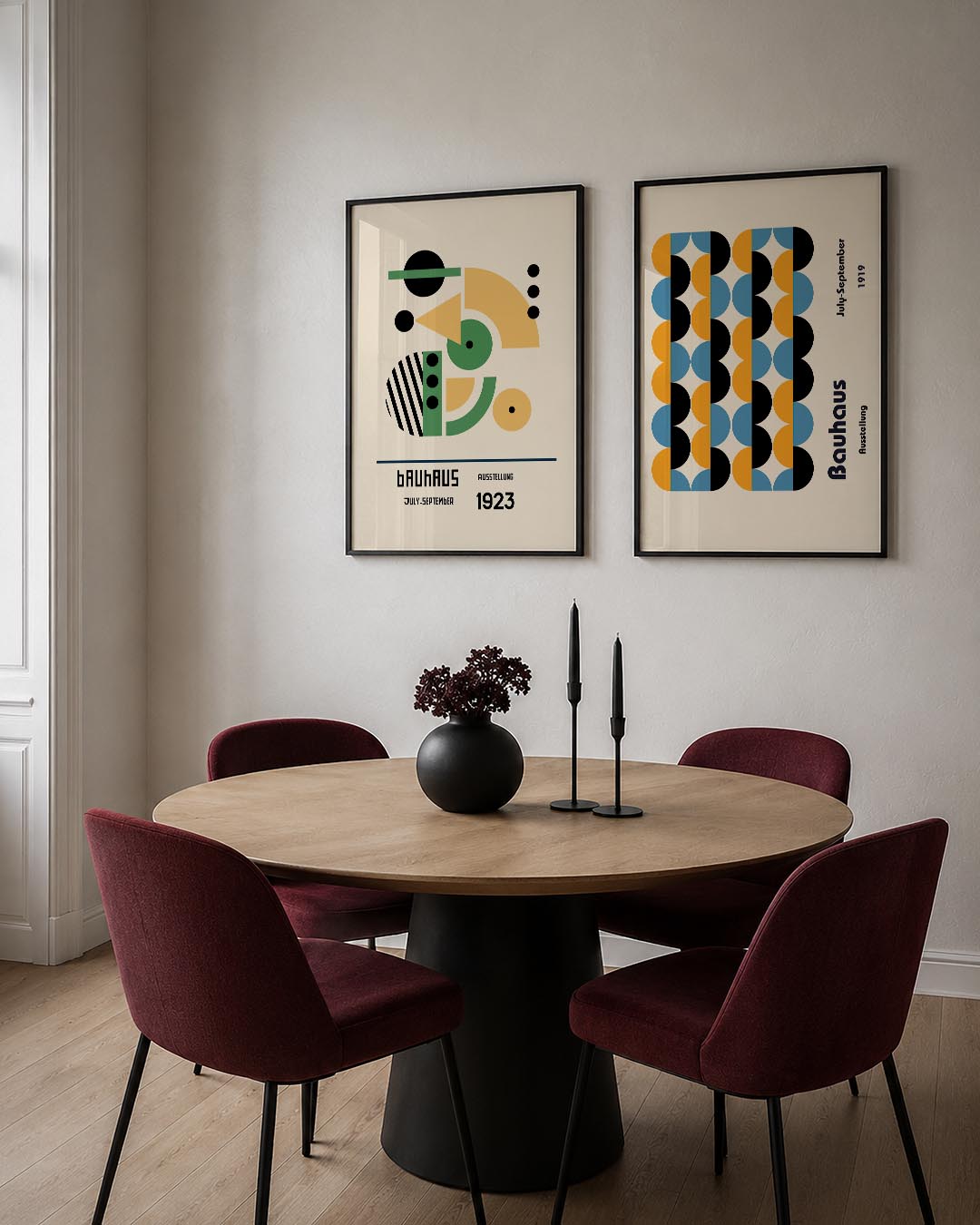 Vormen en vlakkenspel Posterset
