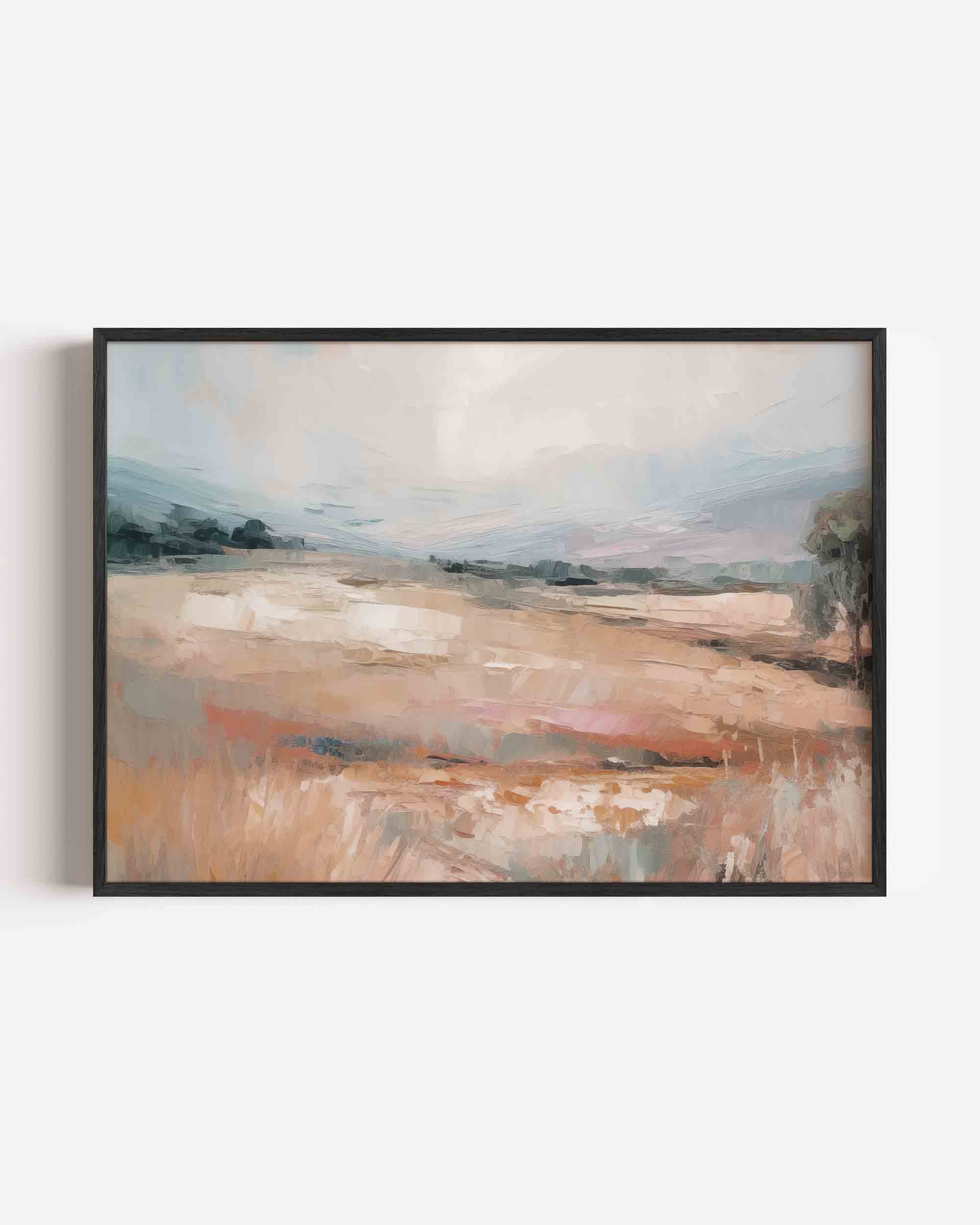 Landschap in zachte tinten Poster
