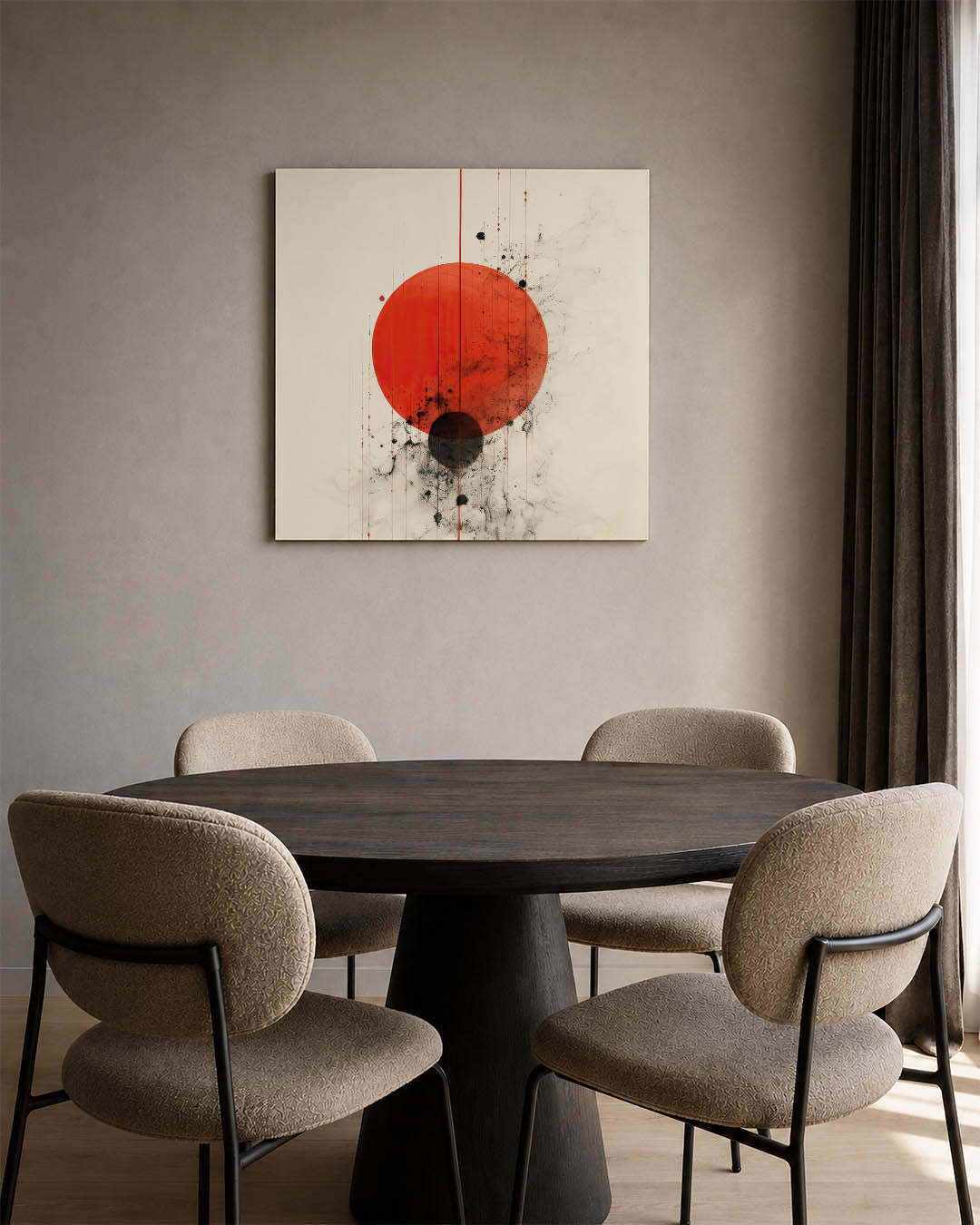 Geometrische cirkelcompositie Kunstwerk