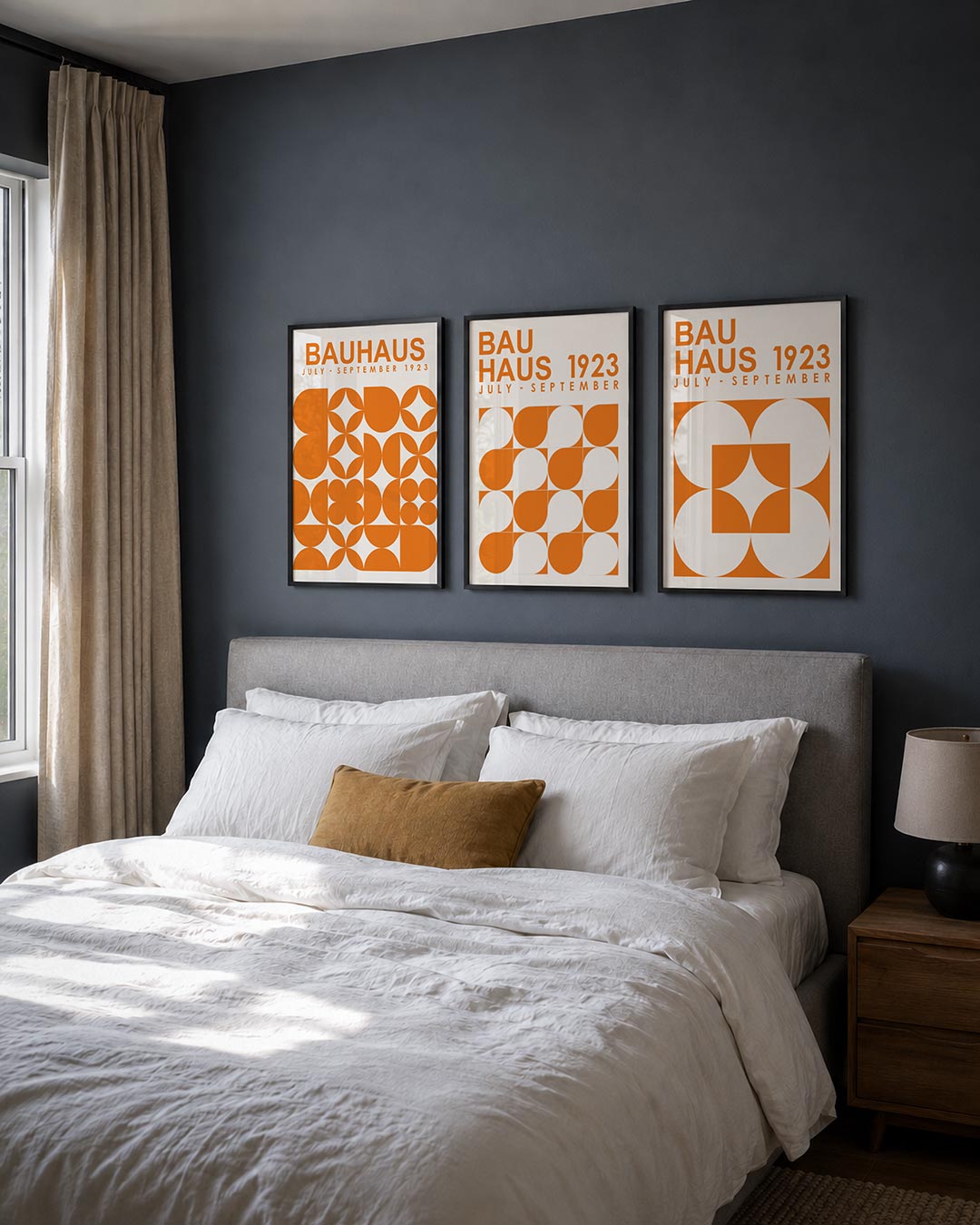 Oranje vormenspel Posterset