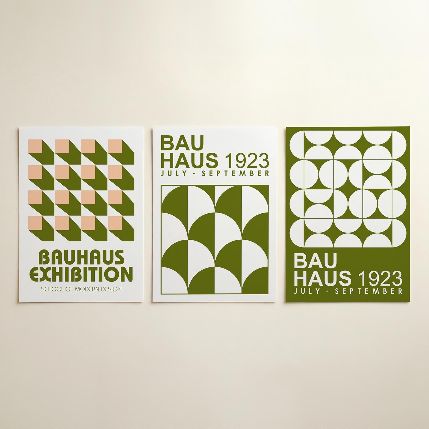 Vorm en schaduw Posterset