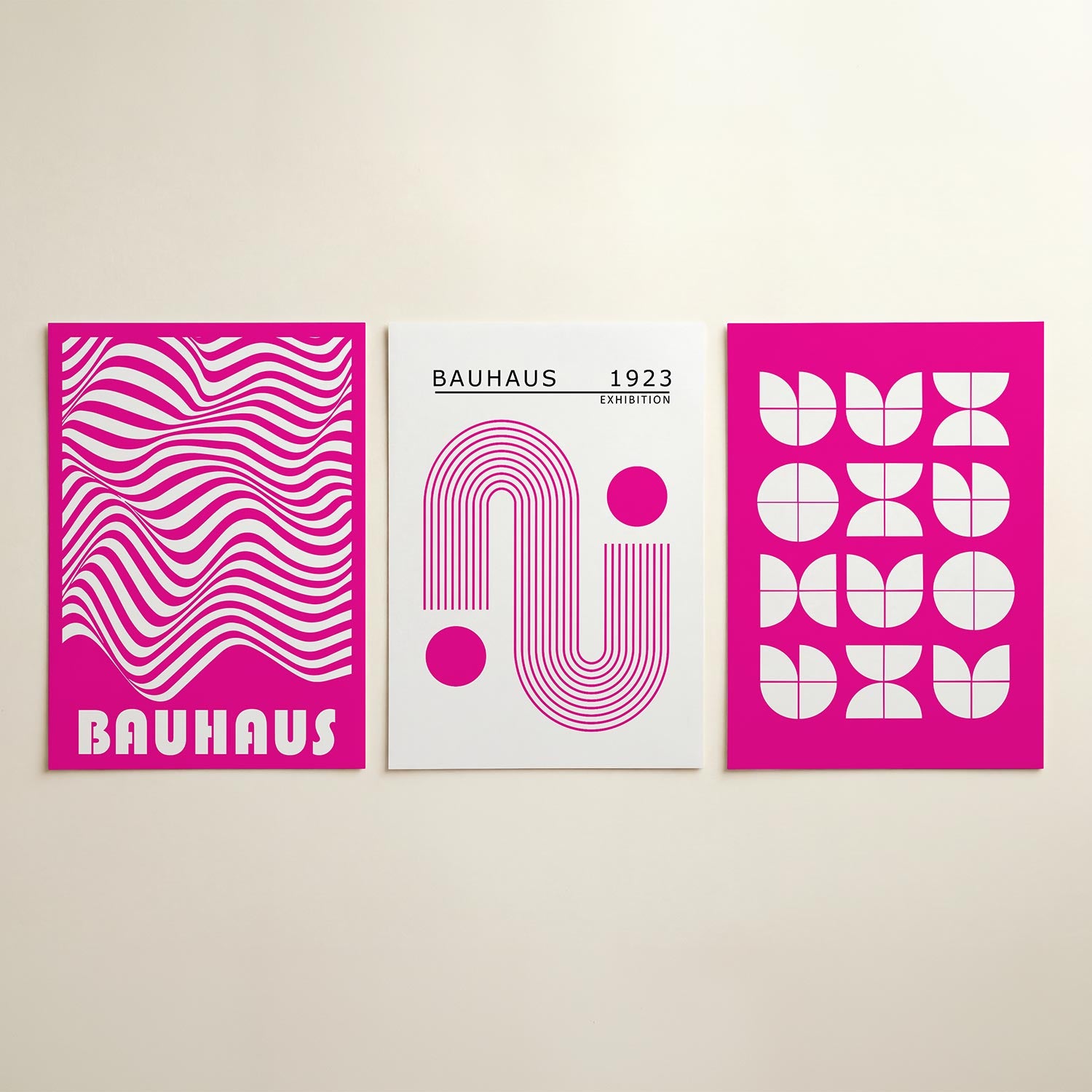Golvend lijnenspel Posterset