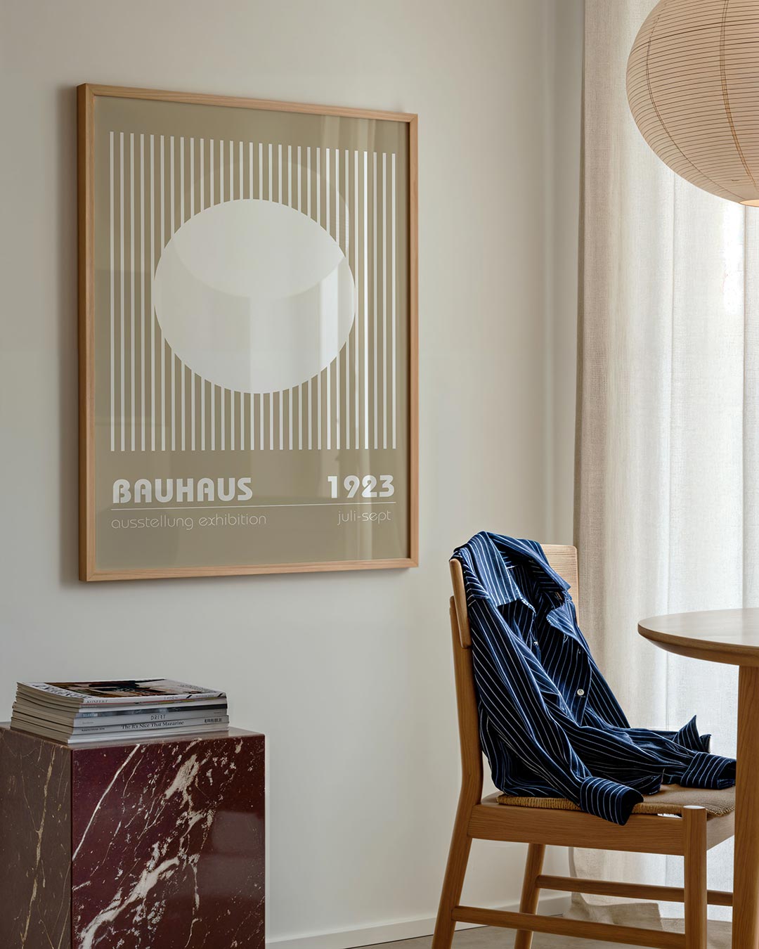 Cirkel en lijnen Poster