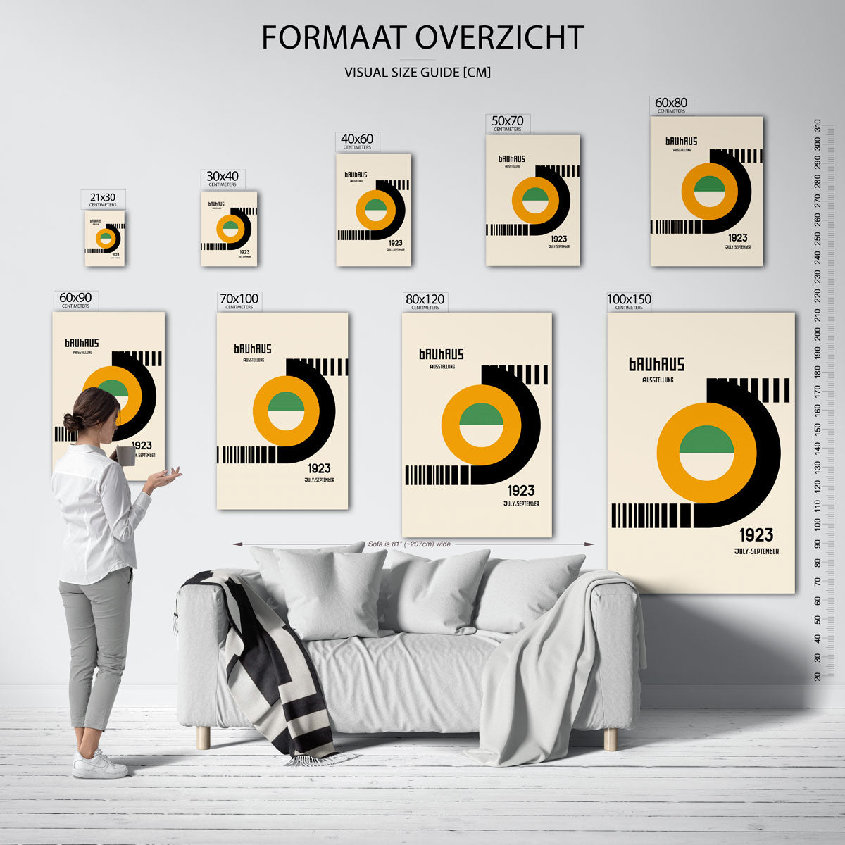 Grafische cirkelcompositie Poster