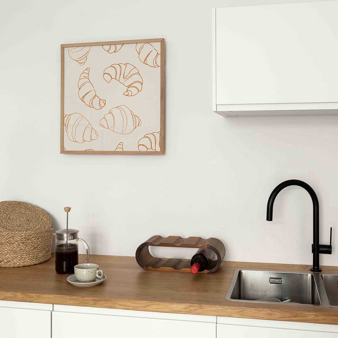 Croissant patroon Poster