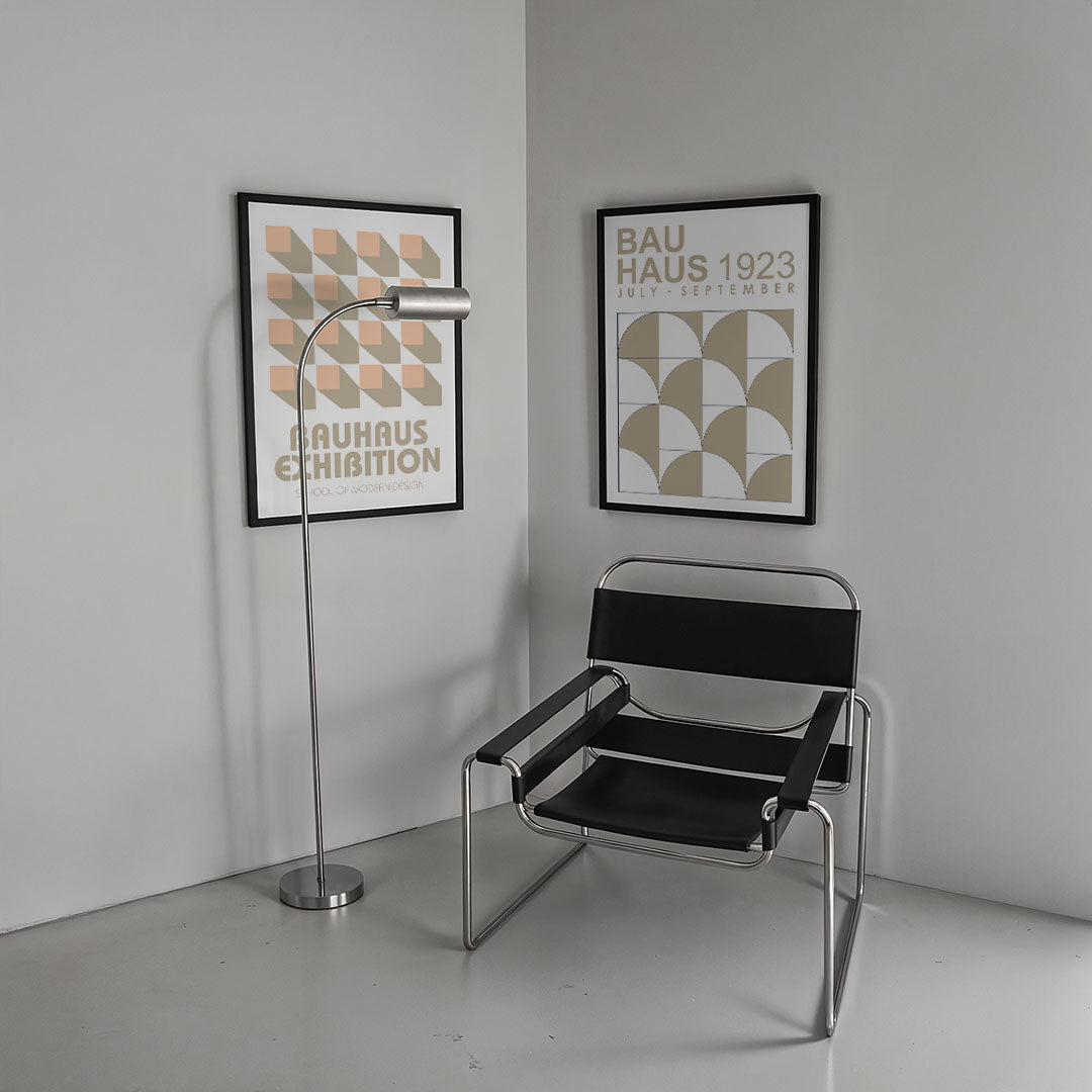 Schaduwpatroon en typografie Posterset