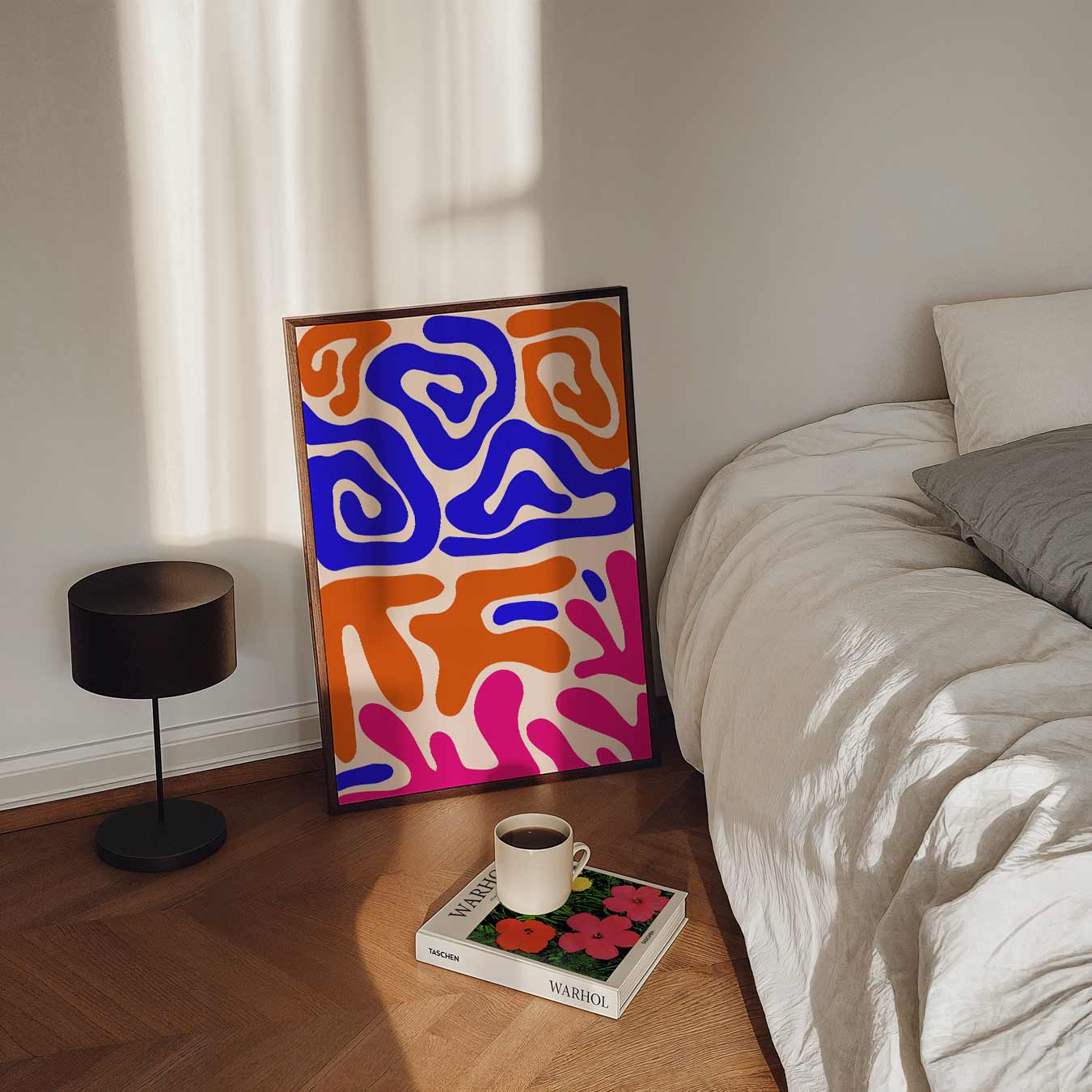Moderne Abstracte Kleurenposters Poster-WallArtistic