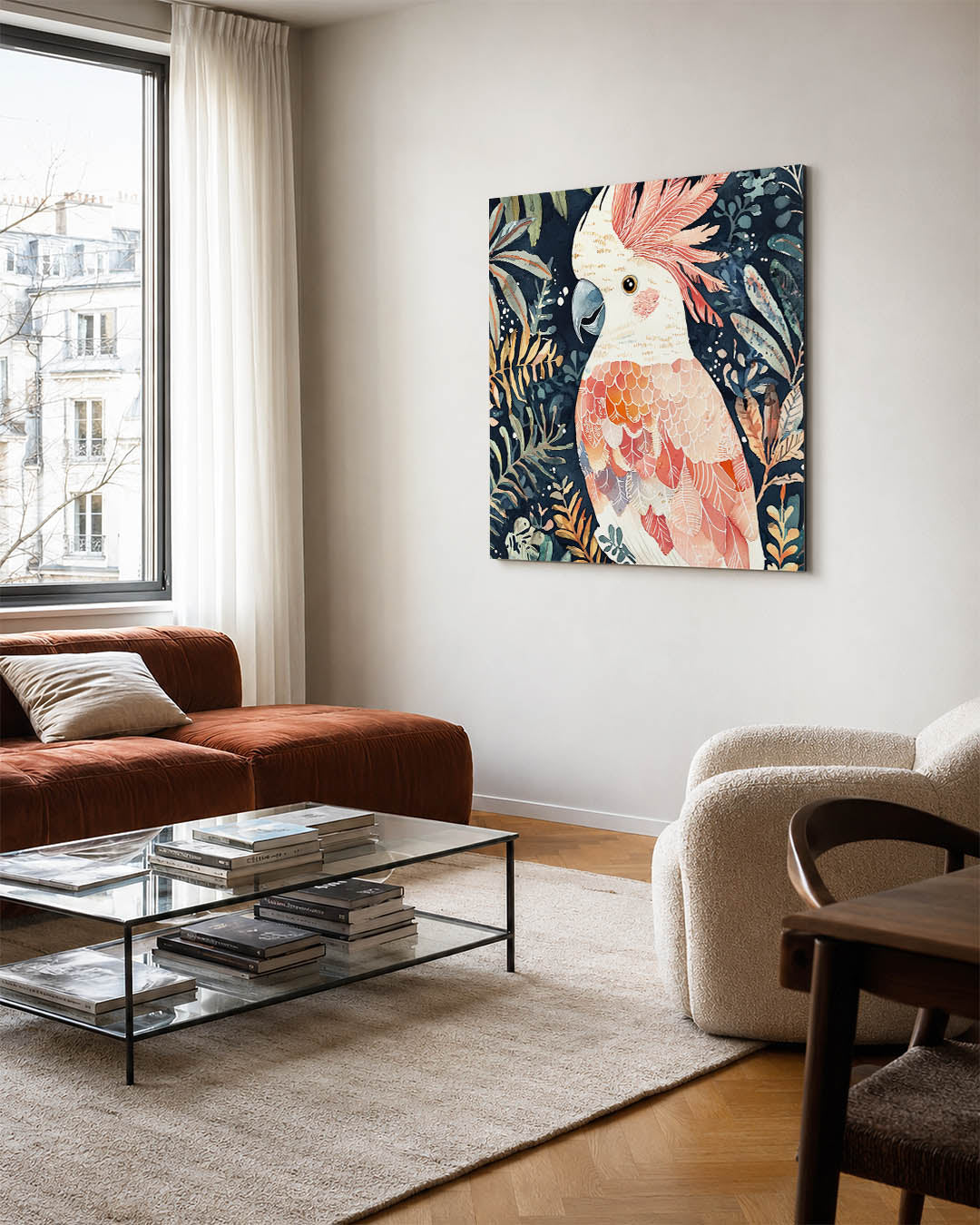 Vrolijke vogel illustratie Kunstwerk