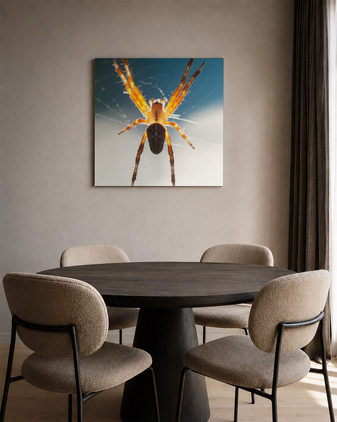 Spin in web Kunstwerk