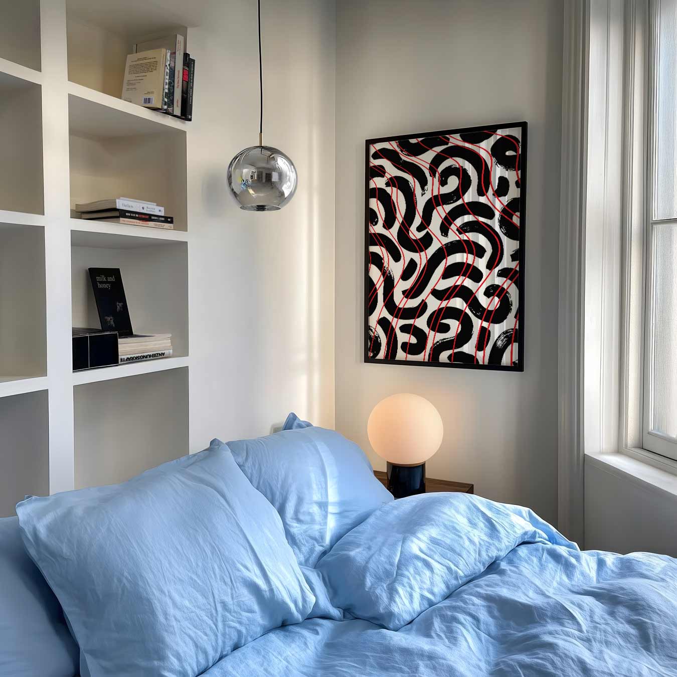 Moderne Abstracte Kunstprint Poster-WallArtistic