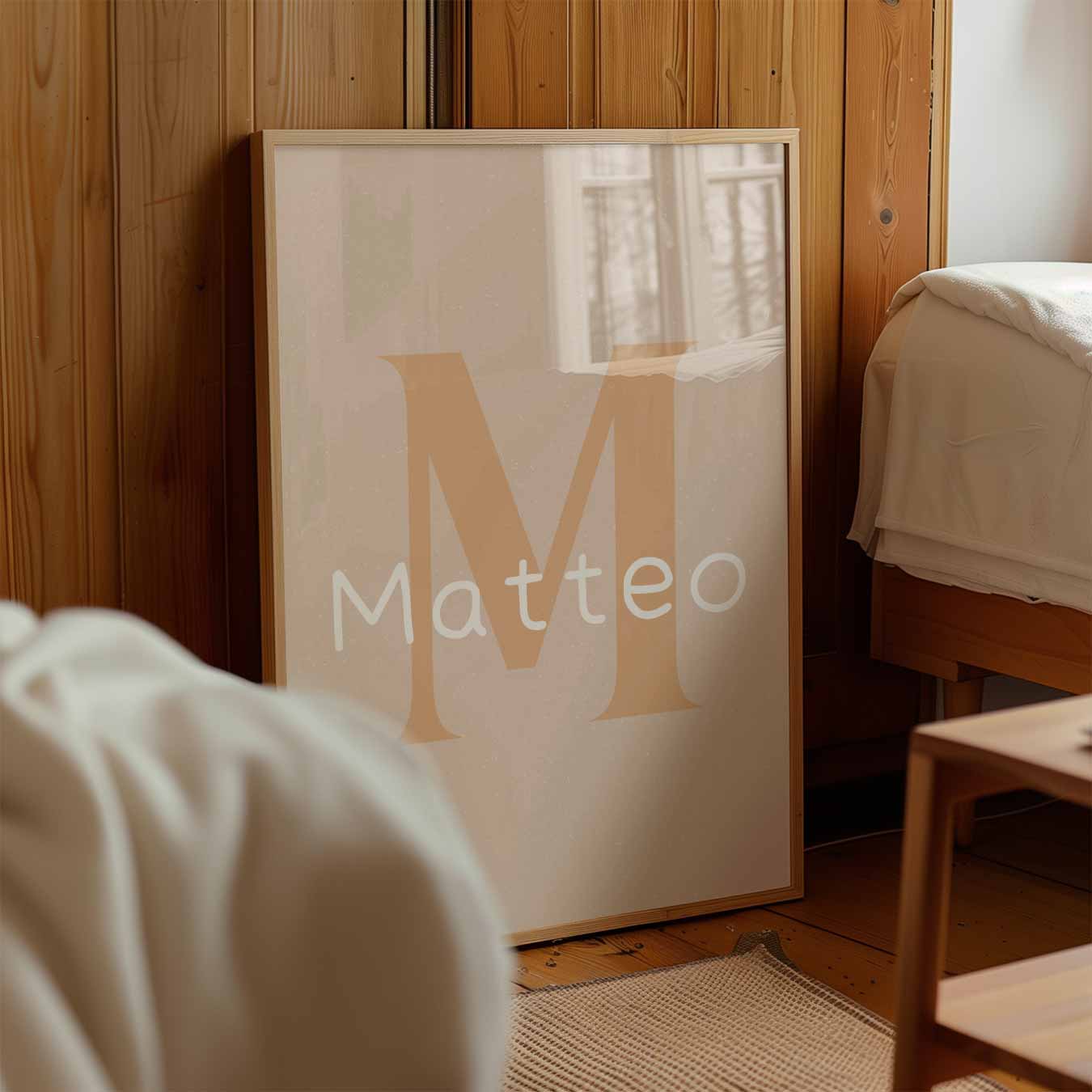 Naam Poster Matteo-WallArtistic
