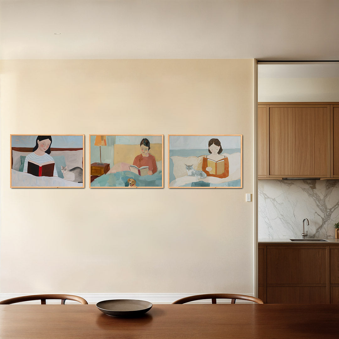 Lezen en rust Posterset