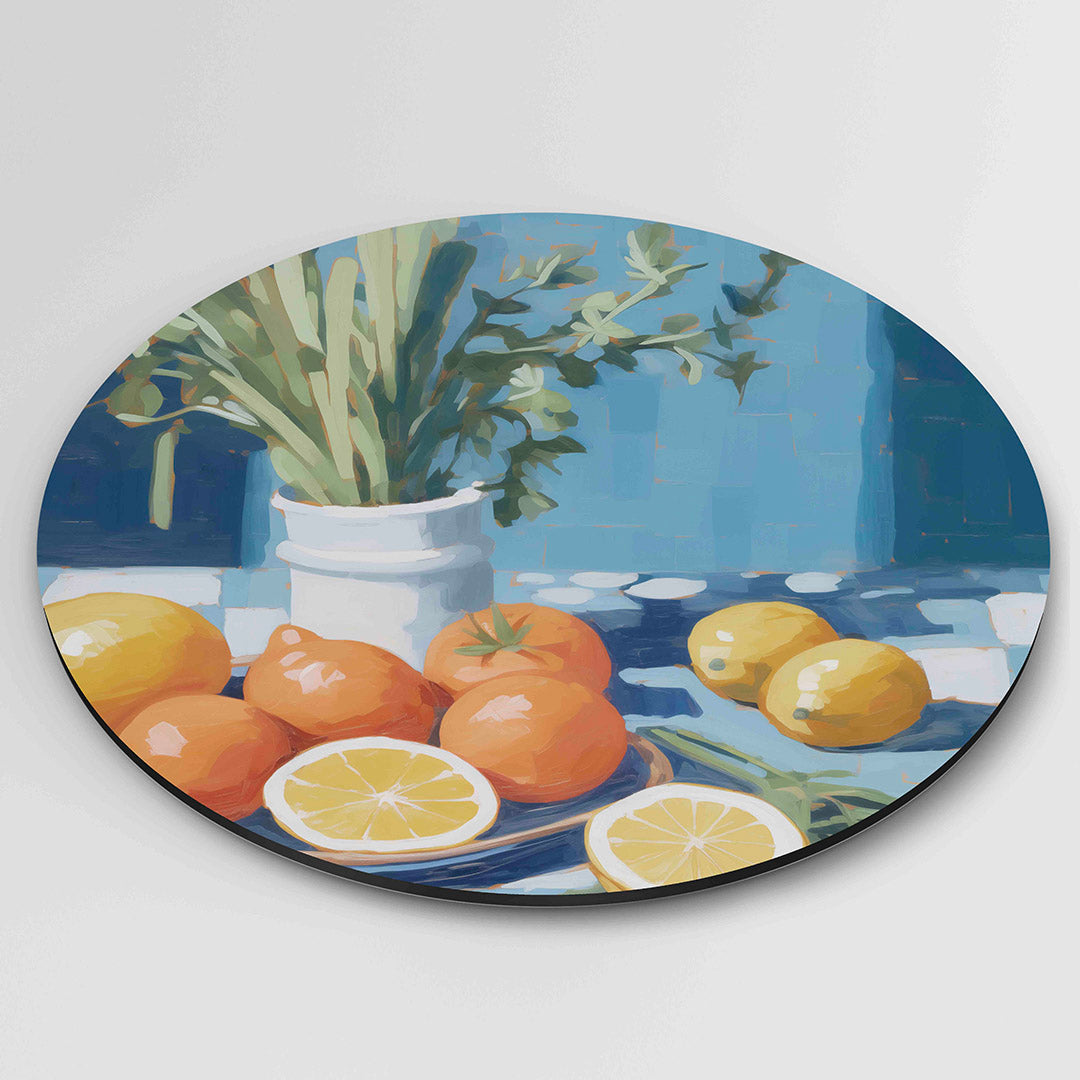 Citrus en kruiden Muurcirkel