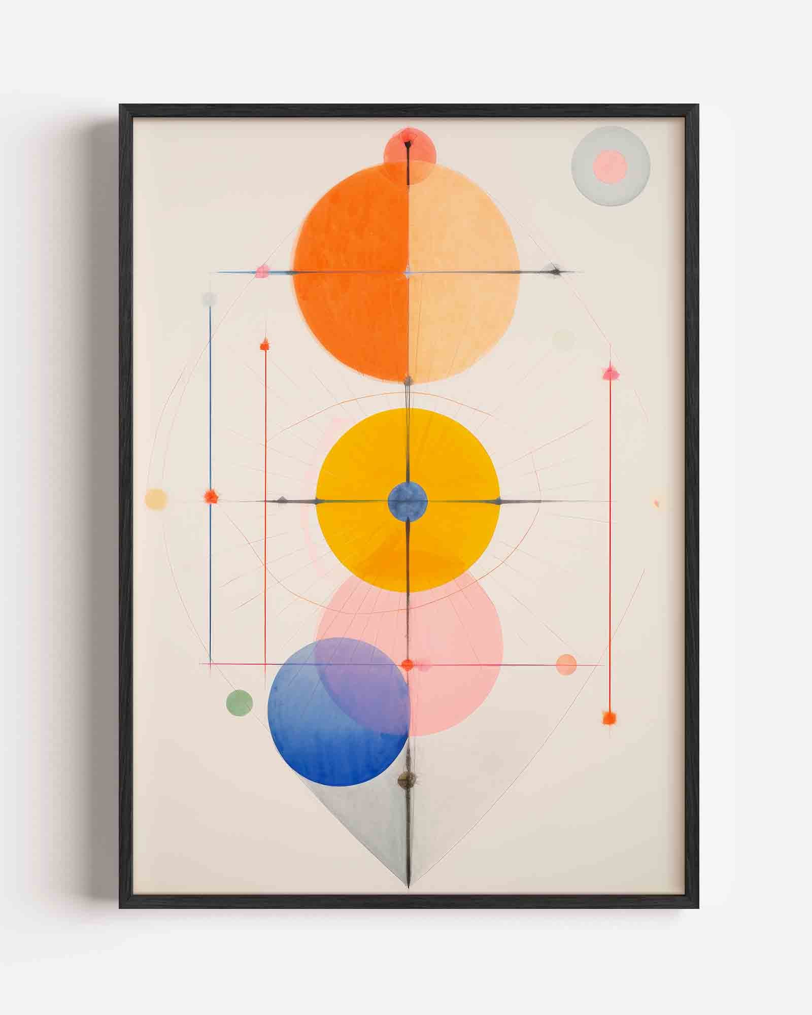 Geometrische cirkels Poster