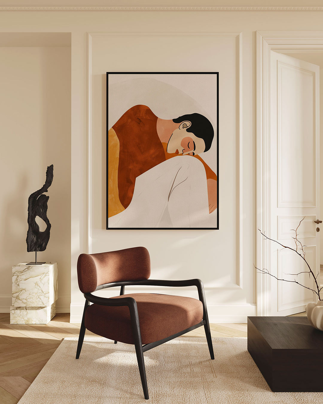 Rustige contouren Kunstwerk