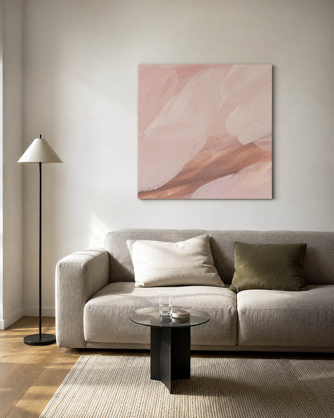 Zachte penseelstreken Kunstwerk