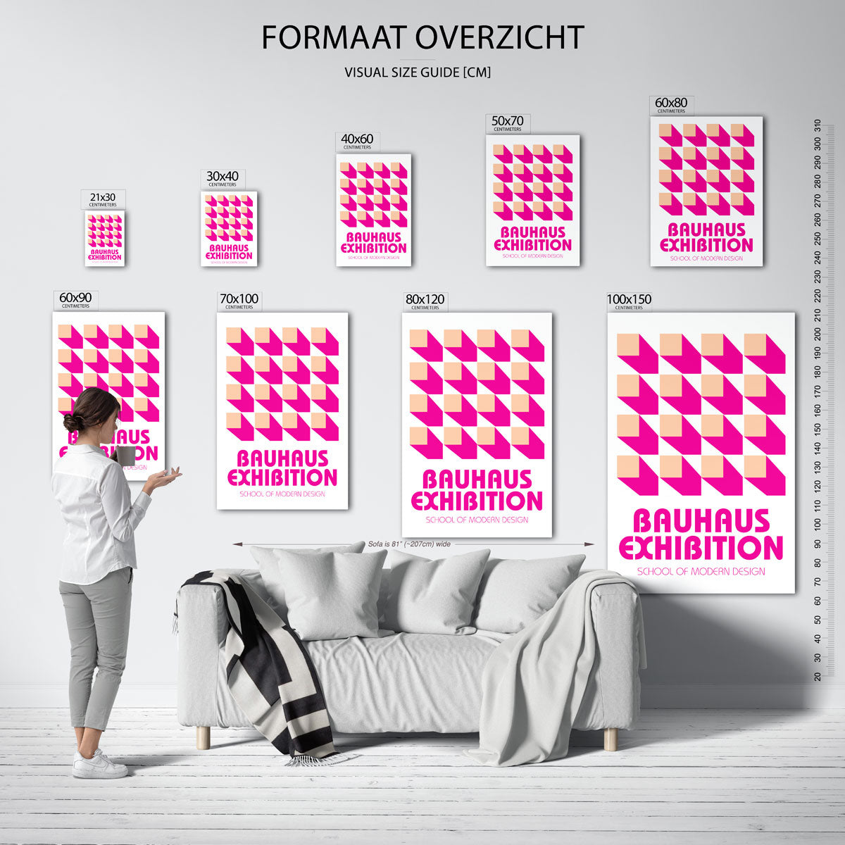 Vorm en schaduw Poster