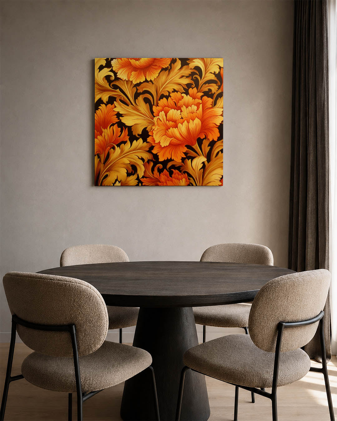 Bloemrijke patronen Kunstwerk