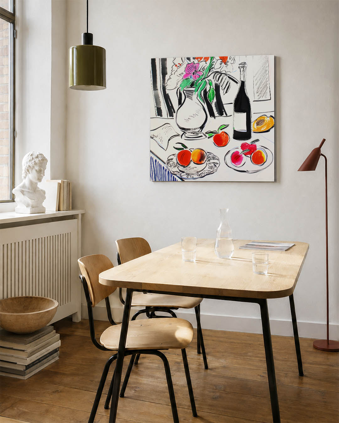 Vrolijke tafelsetting Kunstwerk