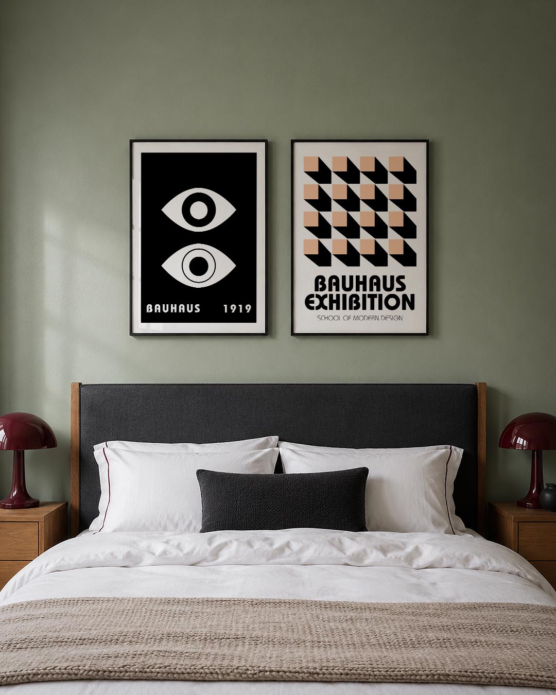 Oogvormen en contrast Posterset