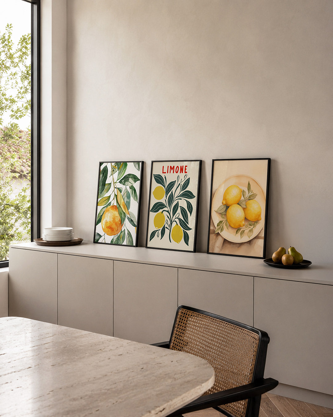 Vruchten en bladeren Posterset