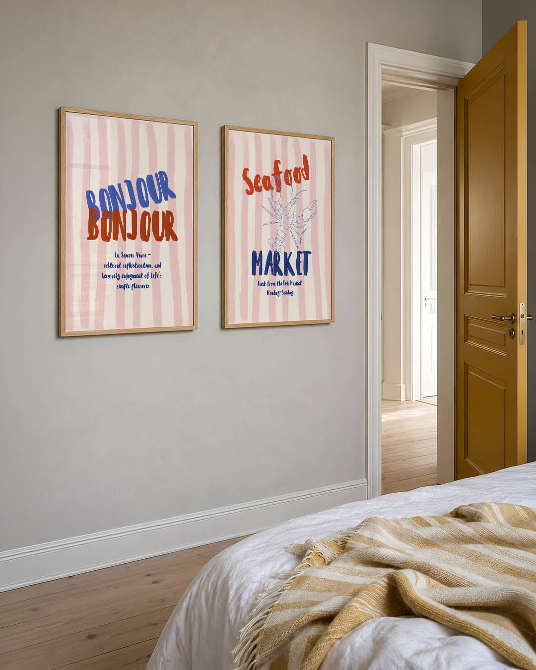 Bonjour kleurenmix Posterset