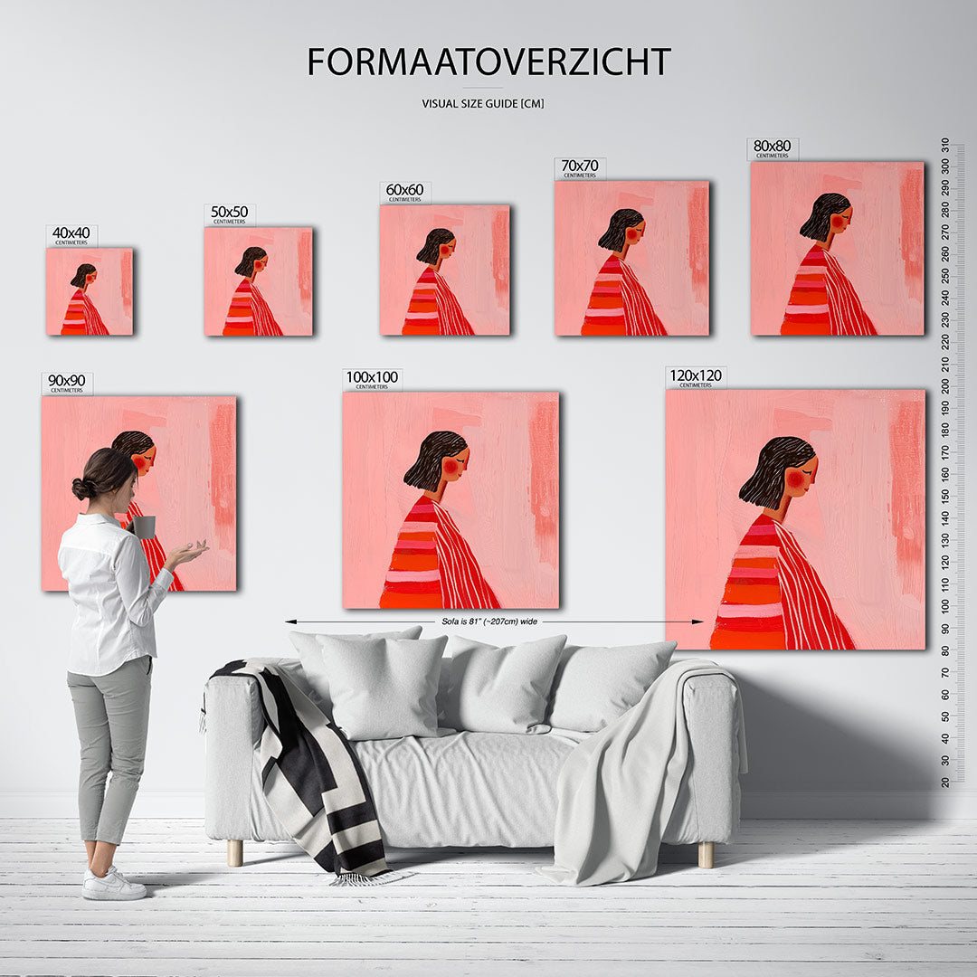 Gestileerd portret Kunstwerk