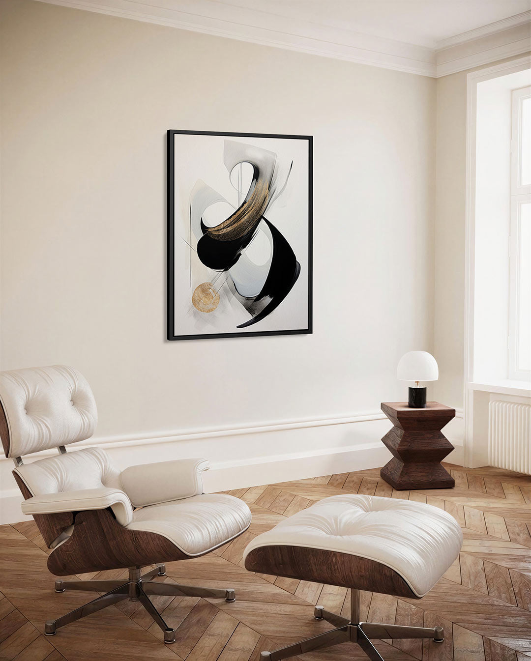 Dynamische vormen Kunstwerk