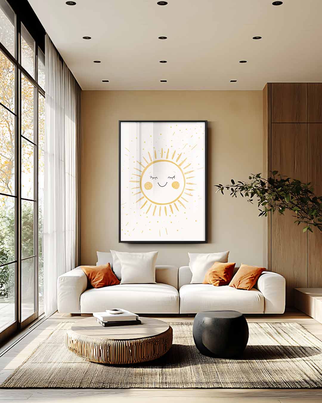 Stralende Zon Kunstwerk-canvas-dibond-plexiglas-wanddecoratie-WallArtistic