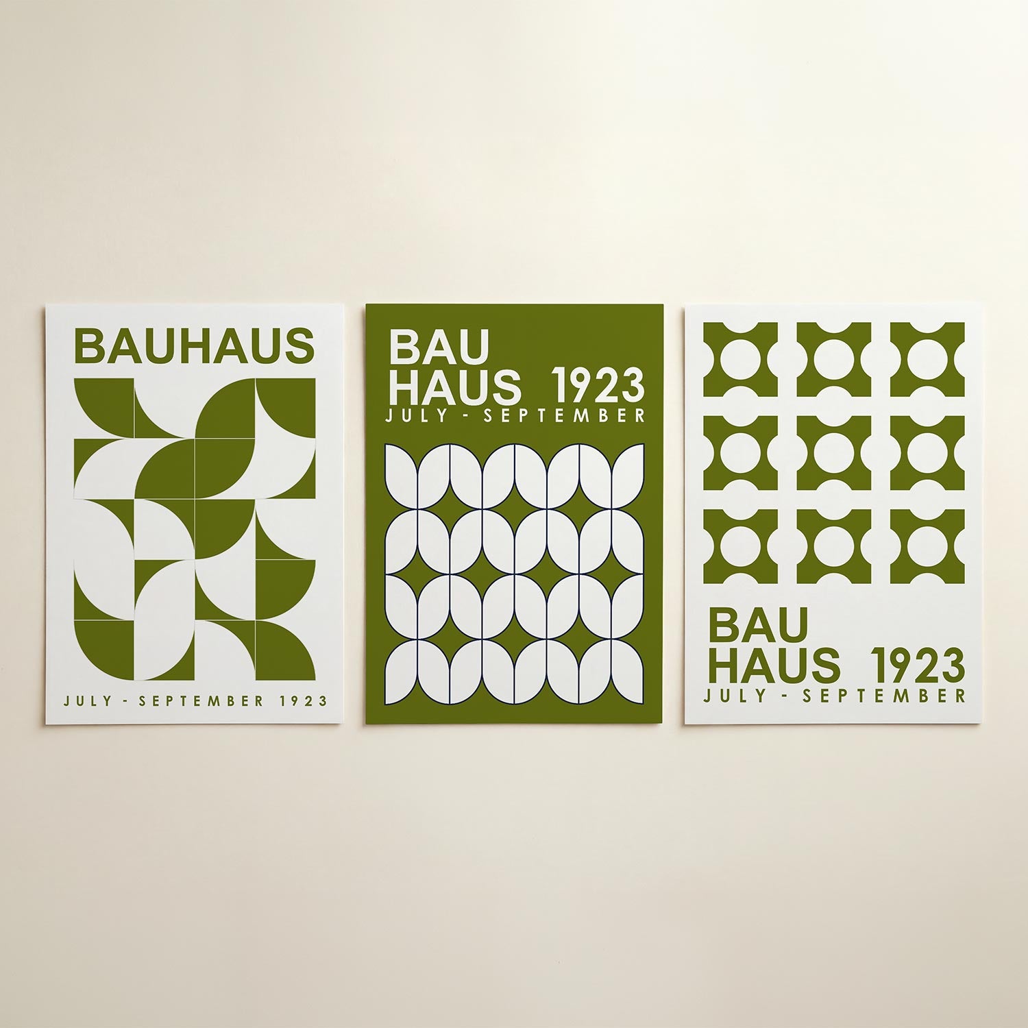 Kleurvlakken en lijnen Posterset