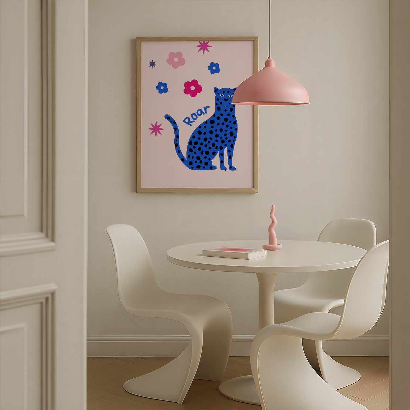 Roarende Luipaard Poster-WallArtistic