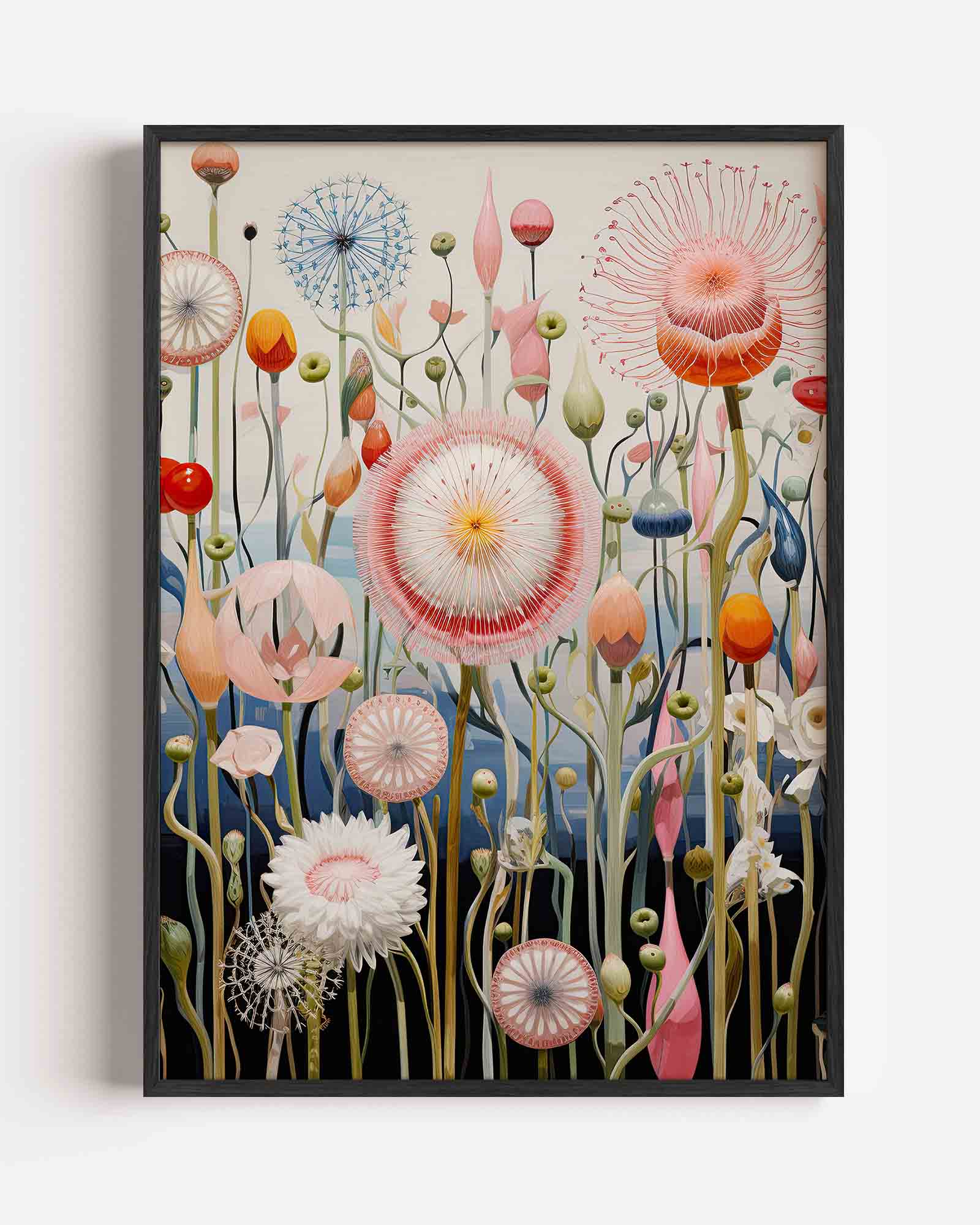 Bloemen en stengels Poster