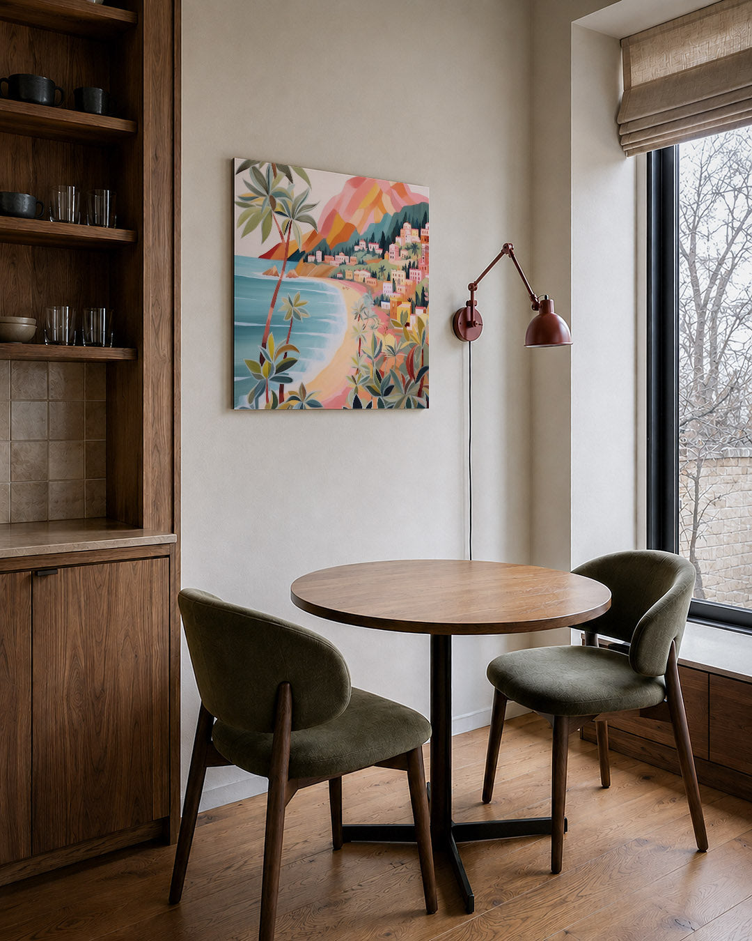 Kleurrijke kustlijn Kunstwerk